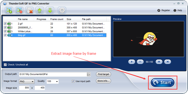Easy2Convert GIF to PNG Freeware (gif2png)